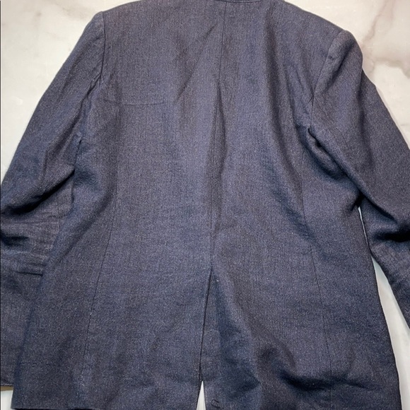 Club Monaco Italian Wool Navy Blazer One Button Size 8 - Picture 5 of 5